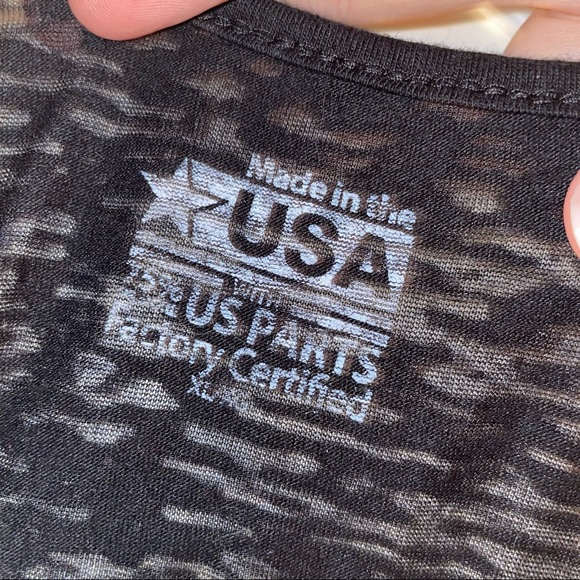 Made in the USA American Flag Heart Tank Top - Picture 3 of 5